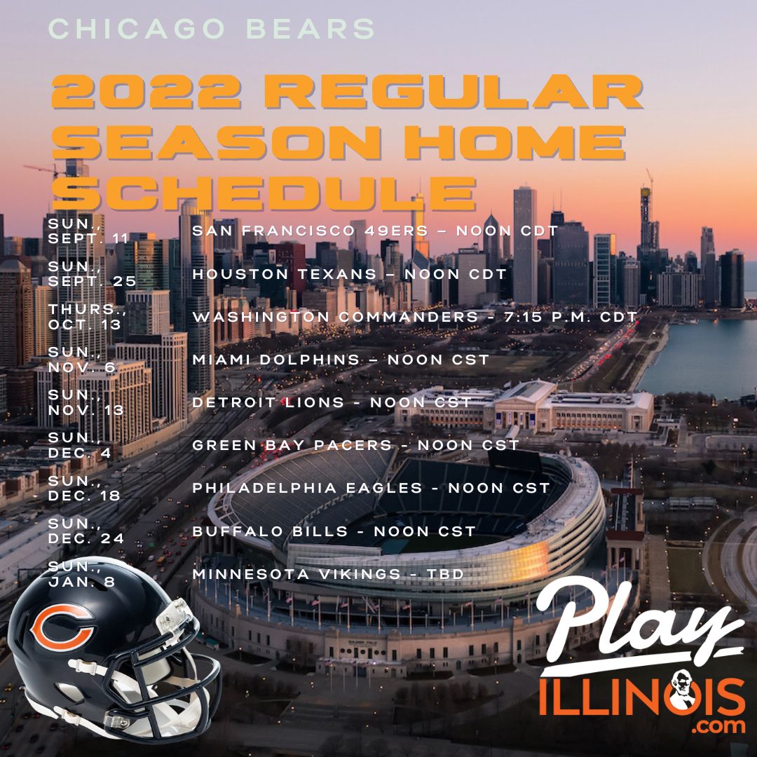 Chicago Bears 2022-23 regular season home schedule at Solider Field